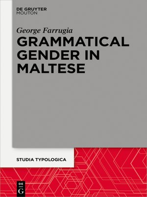 cover image of Grammatical Gender in Maltese